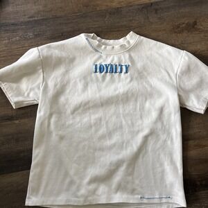 Public Supply Oversized Large Graphic Short Sleeve Shirt T-shirt Loyalty Thick